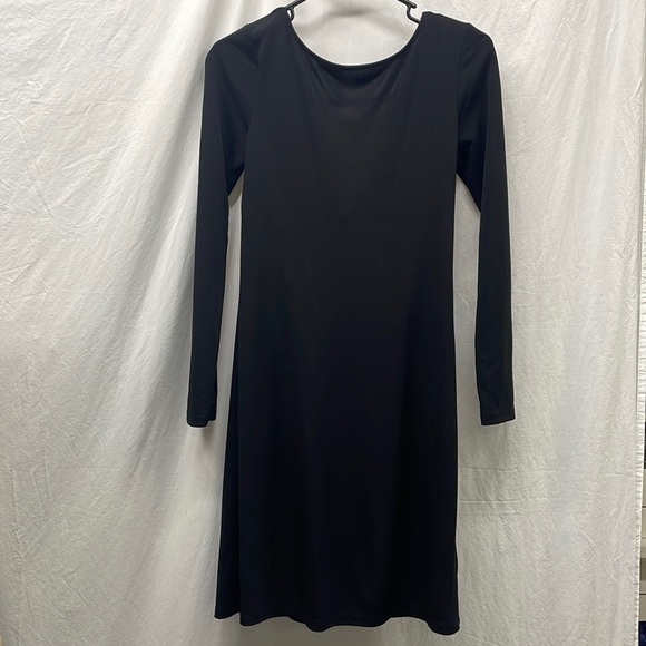 INC International Concepts Faux Pearl Long Sleeve Little Black Dress NWT - Picture 9 of 9